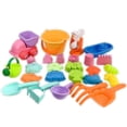 thumbnail image 1 of Set de juguetes de arena de playa para niños de silicona suave con balde, 1 of 5