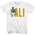 thumbnail image 1 of Muhammad Ali devant le Nom T-Shirt Blanc pour Adulte, 1 of 2