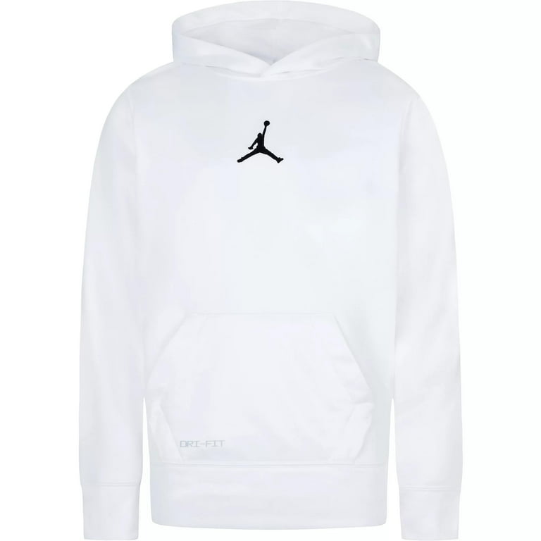 Nike Jordan Big Boys Dri Fit Therma Pullover Hoodie Medium Regular Gym Red