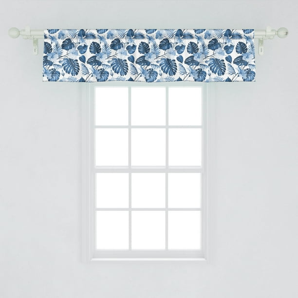 Ambesonne Hawaii Window Valance Branch Of Arecaceae Tree Polynesian Triumph And Victory Spring Curtain For Kitchen Bedroom Decor With Rod Pocket 54 X 12 Cobalt Blue Baby Com Ambesonne Hawaii Window Valance Branch, Victory Valance Curtains