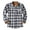 Dark Blue, variant on XMMSWDLA Mens Plus Top Plaid Padded Shirts Casual Long Sleeve Button Down Lapel Jackets Slim Fit Winter Warm Tops Blouse