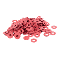 thumbnail image 1 of 1200 Pcs 3x8x0.7mm Insulated Fiber Insulating Washers Spacers Red, 1 of 7
