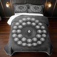 thumbnail image 2 of Erosebridal 8 Ball Twin Quilt Set Circle Twin Coverlet Set, Gray Circle 2 Pieces 1 Bedspread and 1 Pillowcase, 2 of 7