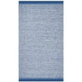 thumbnail image 4 of SAFAVIEH Montauk Justin Solid Braided Cotton Runner Rug, Blue, 2'3" x 7', 4 of 5