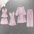 thumbnail image 3 of Ensemble Pyjama en Satin de Soie pour Femme Automne/hiver, 3 of 3