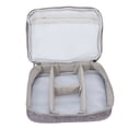 thumbnail image 1 of Toiletry Bag, Huge Zipper Waterproof Cation Multi Functional Gray Cosmetic Storage Bag Portable  For Eyeshadow For Travelling, 1 of 8