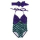 thumbnail image 1 of bañador de traje de baño de una pieza de sirena linda niñas con diadema s Sunnimix traje de baño de una pieza de las muchachas, 1 of 8