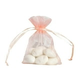 Efavormart 50PCS BLUSH Organza Gift Bag Drawstring Pouch Wedding Favors ...