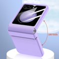 thumbnail image 4 of For Samsung Galaxy Z Flip5 5G Retractable Hinge Coated PC Phone Case with Rear Screen Film, 4 of 5