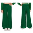 thumbnail image 6 of Haitryli Big Girls Lyrical Dance Clothes Dancing Trousers Wide-leg Pants Modern Jazz Dancewear Gymnastic Bottoms Green 10, 6 of 7