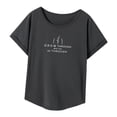 thumbnail image 3 of Camiseta Para Mujer Cuello Redondo Camisa Para Calle Playa Uso Diario XL, 3 of 8