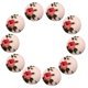 thumbnail image 1 of 10 piezas de botones cubiertos de tela, botones de vástago de 2 cm botón de tela con motivos florales para coser usted mismo artesanías artesanías cos Estilo 6 Soledad Botones cubiertos de tela, 1 of 7