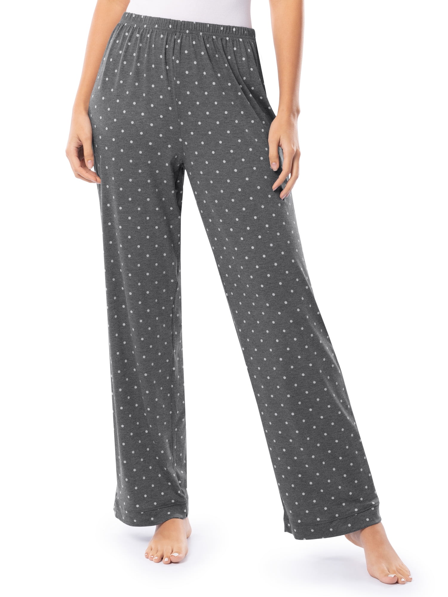 Fruit of the Loom Women's Soft & Breathable V-Neck Short Sleeve Top & Pajama Pant Set, Sizes S-4X