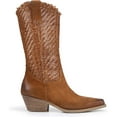 thumbnail image 2 of Sam Edelman Brenda Cuoio Stacked Heel Pointed Toe Woven Mid-Calf Western Boots (Cuoio, 8), 2 of 4