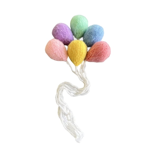Newborn Photoshooting Props Plush Balloon Set Photo Props Infant Shower Gift