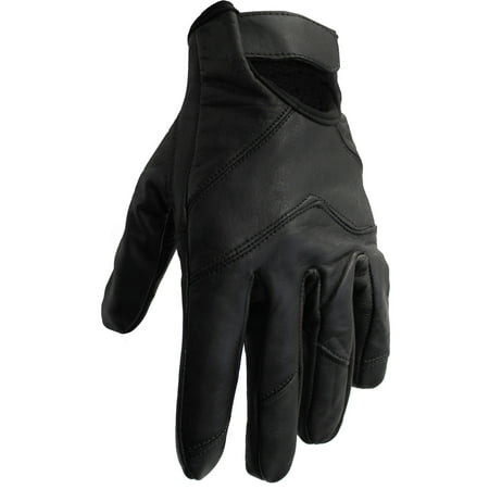 Fulmer Adult GP1 Black Leather Riding Glove Motorcycle Chopper V-Twin (The Best Motorcycle Gloves)