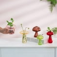thumbnail image 6 of Glasseam 3.6” – 4.5” Mushroom Propagation Multicolor Glass Vase, Set of 5, 6 of 6