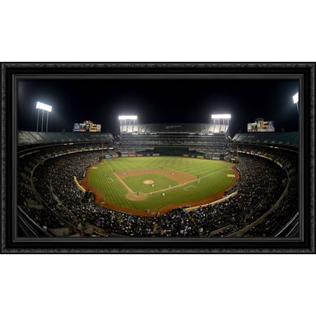 Oakland Coliseum 40×24 Large Black Ornate Wood Framed Canvas Art – Home of the Oakland Athletics Oakland Coliseum 40×24 Large Black Ornate Wood Framed Canvas Art – Home of the Oakland Athletics