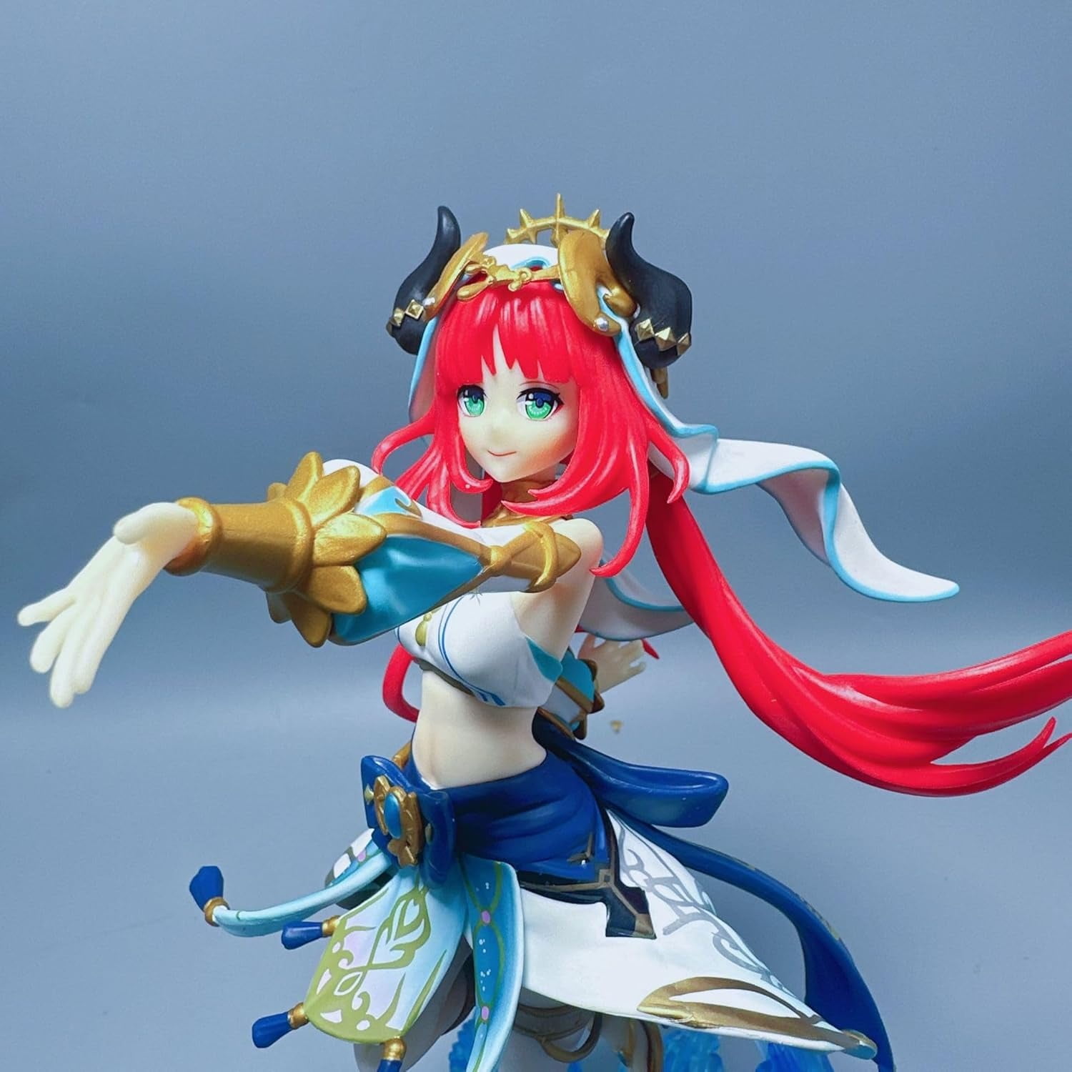 Nilou Figure, Water Control Nilou Anime Figures 26cm/10.2inch Handmade PVC Cartoon Manga Game Character Model Decoration Craft Gift