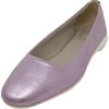 Naturalizer Women's Alya Metallic Lavender Ankle-High Leather Ballet - 8M