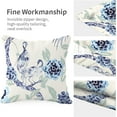 thumbnail image 6 of Chinoiserie Pillow Covers 18x18 Set of 2,Blue and White Pillow Covers Outdoor Decorative Linen Pillow Covers for Couch Bed Sofa Cushion Farmhouse Pillowcases, 6 of 6