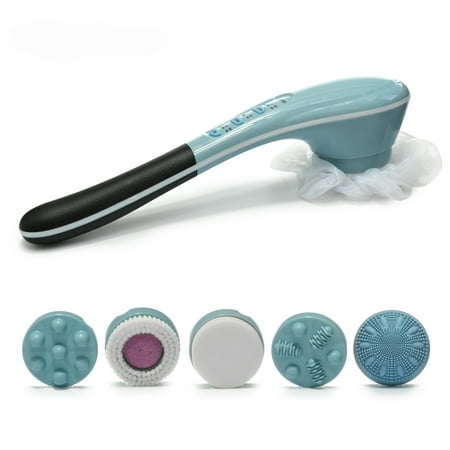 Belmint Spinning Body Brush - Bath Spa Kit with 6 Attachments Cordless & Waterproof | Perfect Gift (Best Body Spa Kit)