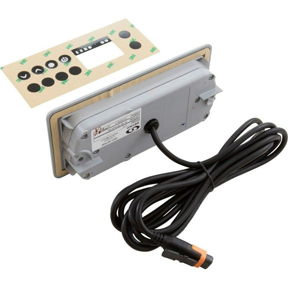 Hydro Quip HYDRO-QUIP Overlay, Gecko in.k19, 4 Button, P1, Lt, Temp Up, Temp Down 80-0236A