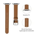 thumbnail image 6 of WFEAGL Leather Band iWatch SE Series Apple Watch Band 42mm 44mm 45mm Brown/Silver, 6 of 8