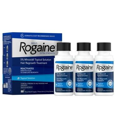 Men's Rogaine Extra Strength 5% Minoxidil Topical Solution, 3-Month