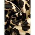 thumbnail image 7 of Unique Bargains Men's Leopard Animal Print Notched Lapel Slim Fit Blazer XL Yellow Black, 7 of 7
