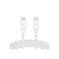 thumbnail image 3 of Belkin BoostCharge Braided USB-C to USB-C (2M/6.6ft) Fast Charging Cable 100W Power Delivery USB-IF for iPhone 16 Series, MacBook, iPad, Galaxy S25 Series, Pixel, Nintendo Switch 2 & More - White, 3 of 8