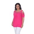 thumbnail image 2 of White Mark Women's Plus Size Bexley Tunic Top, 2 of 4