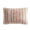 Gap Home 100% Organic Cotton Shibori Print Oblong Decorative Pillow Blush 14" x 20"