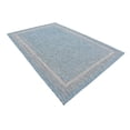 thumbnail image 2 of Unique Loom Outdoor Collection Transitional Indoor & Outdoor Casual Solid Tonal Border Area Rug, 6 x 9 ft, Aquamarine/Beige, 2 of 5