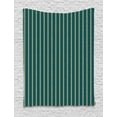 thumbnail image 1 of Geometric Tapestry, Grungy Background Print with Vertical Stripes and Little Dots, Wall Hanging for Bedroom Living Room Dorm Decor, 60W X 80L Inches, Peach Yellow and Dark Teal, by Ambesonne, 1 of 2