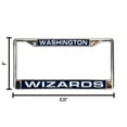 thumbnail image 6 of Washington Basketball Wizard's Chrome Metal Laser Cut License Plate Frame, 6 of 8