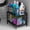Black, variant on 2 Tier Sliding Basket Drawer Organizer,  Pull Out Under Sink Cabinets Organizers, Metal  Shelf for Bathroom or Kitchen, Sliding Countertop or Pantry Storage Shelf, Large White