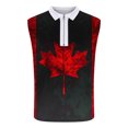 thumbnail image 4 of Camiseta sin mangas con cuello vuelto para hombre, informal, a la moda, sin mangas, con estampado y cremallera, blusa deportiva de poliéster para hombre, 4 of 5