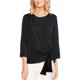 thumbnail image 1 of Vince Camuto Blusa con lazo para mujer, negro, extragrande Vince Camuto Envolver, 1 of 1