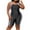 Black, variant on WREESH Womens One Piece Swimsuit Print Swim Suits Plus Size New Fashion Splicing Swimsuit Casual Bikini Swimsuit Sleeveless Bathing Suits Black