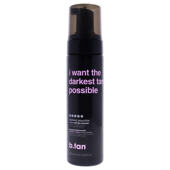 Mousse autobronceadora I Want The Darkest Tan Possible de B.Tan para unisex - Mousse de 6,7 oz