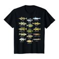 thumbnail image 1 of T-Shirt de Pêche en Eau Douce Espèces de Poissons - Sable - 3TG, 1 of 4