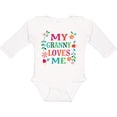 thumbnail image 3 of Inktastic Granny Loves Me Girls Girls Long Sleeve Baby Bodysuit, 3 of 5