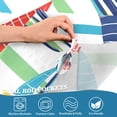 thumbnail image 3 of Yayeee Kitchen Curtains Tier Pair Light Filtering 27"x36" Rod Pocket Short Cafe Window Panel, Colorful Sailboats, 3 of 7