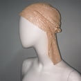 thumbnail image 4 of ManxiVoo Turban en Maille Extensible à Cristaux Étincelants pour Femmes, Bandeau Réglable pour Fête et Extérieur, Taille Kaki, 4 of 8