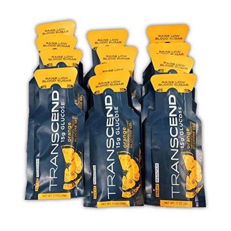 Transcend Orange-Flavored Glucose Gels - 15gram Packets (12) 12