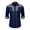 Navy, variant on Kids Western Cowboy Style Long Sleeve Print Casual Button Down Shirt for Boys Daily Wear Black 130