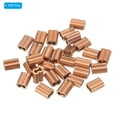 thumbnail image 3 of Unique Bargains M1.0(1/25") Copper Crimping Loop Sleeve Wire Rope Sleeve Cable for Cable Ferrule Wire Rope 100Pcs, 3 of 8