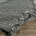 thumbnail image 3 of Hauteloom Wundowie Wool Living Room, Bedroom Area Rug - Bohemian, Transitional - Black, Ivory - 2' x 3', 3 of 8