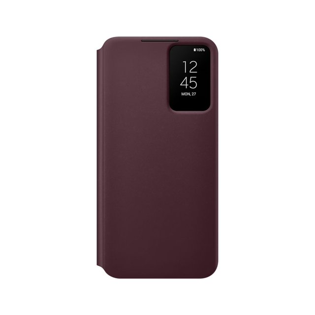 Samsung Galaxy S22 Clear View Cover Burgundy Samsung EF-ZS901CEEGMX